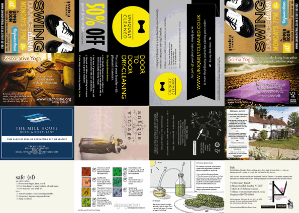 Flyer Printing on 100% Recycled Board
